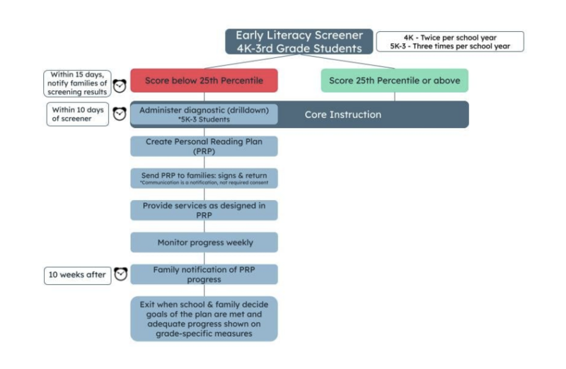 Early Literacy Flowchart