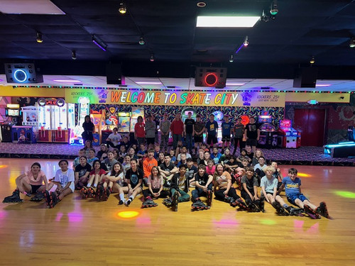 OMS students take a trip to Skate City.