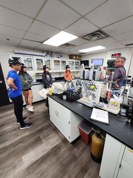 Biotechnology students had a chance to tour the United Energy Ethanol Plant in Necedah.