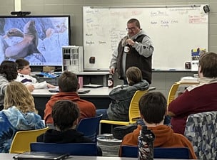 Lemonweir Academy students learn about maple syrup process.